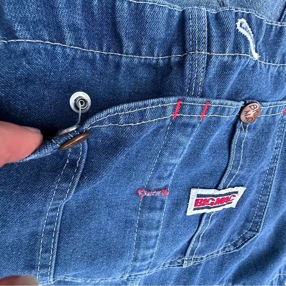 Big‎ Mac 46 Vintage Bib Overalls Country Outdoor Farmer Carpenter Grandpacore - Picture 6 of 14